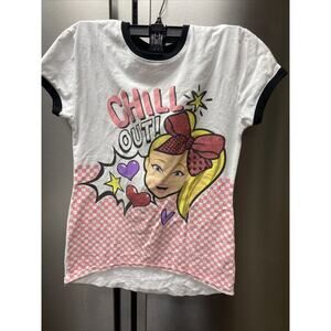 Nickelodeon JoJo Siwa T-Shirt White Girls Size L 14